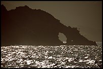 Sea arch, Santa Cruz Island. Channel Islands National Park, California, USA. (color)