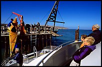 Loading  Island Packers boat, Santa Rosa Island. Channel Islands National Park, California, USA. (color)