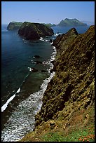 Cliffs near Inspiration Point, East Anacapa Island. Channel Islands National Park ( color)
