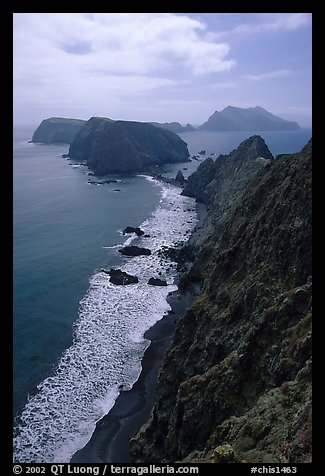 View from Inspiration Point, afternoon. Channel Islands National Park, California, USA.