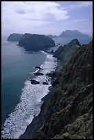 View from Inspiration Point, afternoon. Channel Islands National Park, California, USA. (color)