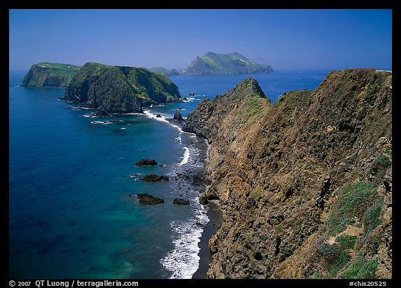 View from Inspiration Point, mid-day. Channel Islands National Park (color)