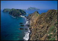 View from Inspiration Point, mid-day. Channel Islands National Park ( color)