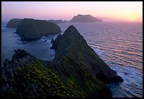 Inspiration point, sunset, Anacapa Island. Channel Islands National Park, California, USA.