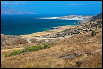 View over Skunk Point from marine terrace, Santa Rosa Island. Channel Islands National Park ( color)