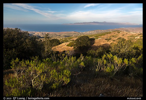 Summit of Black Mountain, Santa Rosa Island. Channel Islands National Park (color)