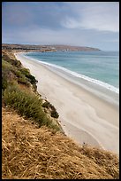 Water Canyon Beach from the bluff, Santa Rosa Island. Channel Islands National Park ( color)