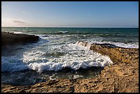 Wave action near the mouth of Lobo Canyon, Santa Rosa Island. Channel Islands National Park ( color)