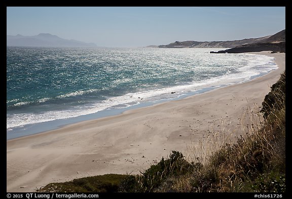 Water Canyon Beach, Santa Cruz Island, and Skunk Point, Santa Rosa Island. Channel Islands National Park, California, USA.