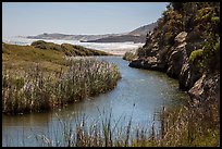 Stream at the mouth of Water Canyon, Santa Rosa Island. Channel Islands National Park ( color)