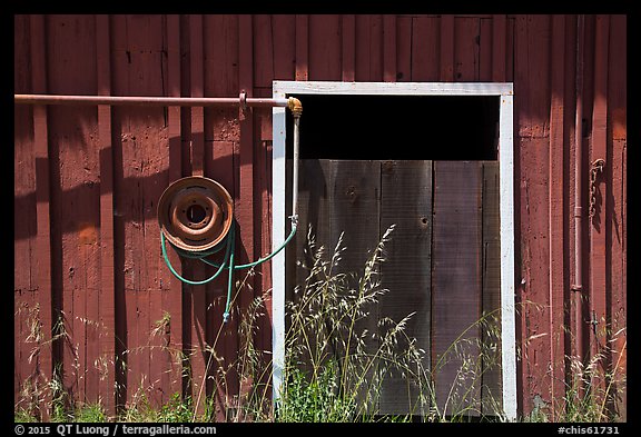 Barn door detail, Santa Rosa Island. Channel Islands National Park (color)