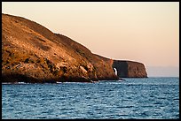 Arch Point at sunrise, Santa Barbara Island. Channel Islands National Park ( color)