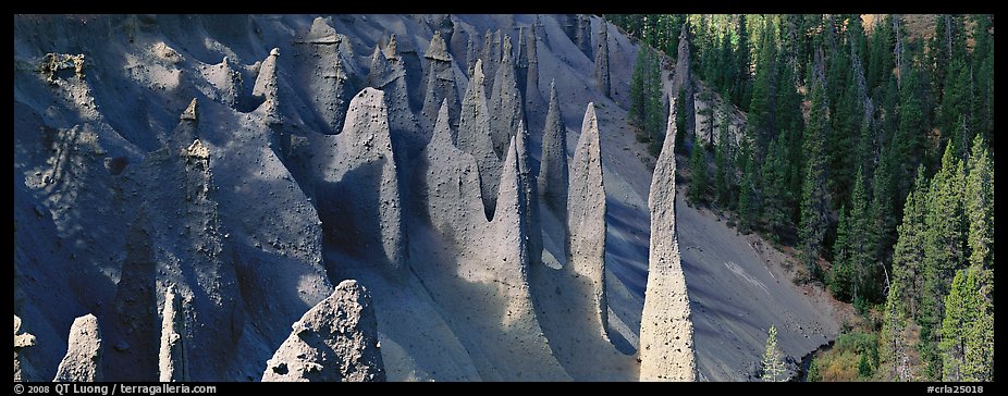 Fossil fumaroles. Crater Lake National Park (color)