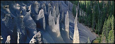 Fossil fumaroles. Crater Lake National Park (Panoramic color)