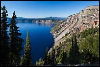 Cloudcap Bay and Pumice Castle. Crater Lake National Park ( color)