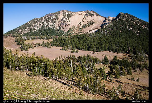 Mount Scott from the base. Crater Lake National Park (color)