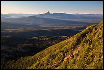 Diamond Lake and Mt Thielsen seen from Mount Scott. Crater Lake National Park ( color)