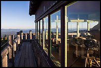 Binoculars, Watchman fire lookout. Crater Lake National Park ( color)