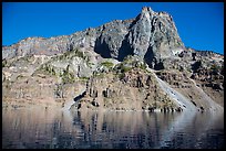 Llao Rock seen from the lake. Crater Lake National Park ( color)