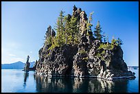 Phantom Ship Island. Crater Lake National Park ( color)