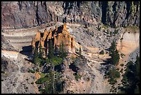 Pumice Castle from below. Crater Lake National Park ( color)