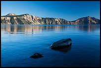 Rocks in lake, Cleetwood Cove. Crater Lake National Park ( color)