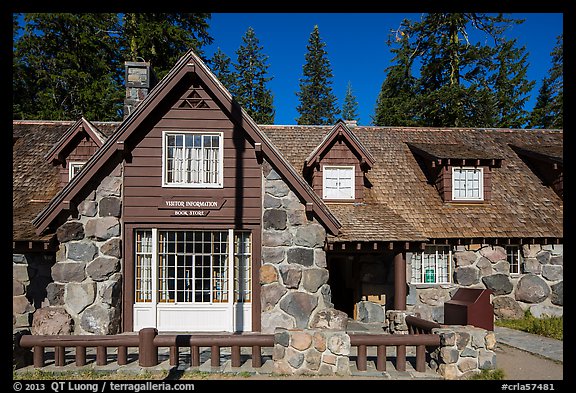 Steel Visitor Center. Crater Lake National Park (color)