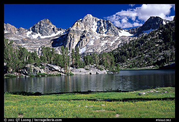 Rae Lake and Painted Lady. Kings Canyon  National Park (color)