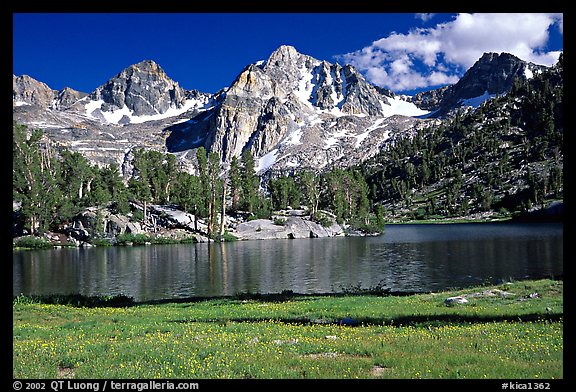 Rae Lake and Painted Lady. Kings Canyon  National Park, California, USA.