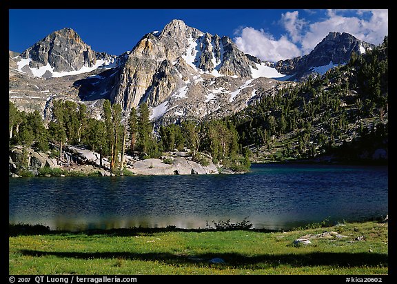 Rae Lake and Painted Lady. Kings Canyon National Park (color)