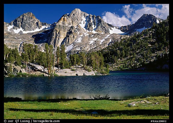 Rae Lake and Painted Lady. Kings Canyon  National Park (color)