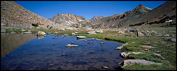 Alpine tarn. Kings Canyon  National Park (Panoramic color)