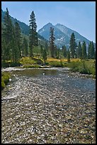 Middle Fork of  Kings River, Le Conte Canyon. Kings Canyon National Park ( color)