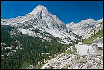 Le Conte Canyon and Langille Peak. Kings Canyon National Park, California, USA. (color)