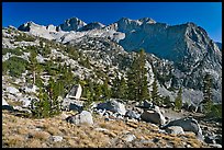 Mt Giraud chain, Lower Dusy basin. Kings Canyon National Park ( color)