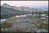 Dusy Basin at dawn. Kings Canyon National Park, California, USA.