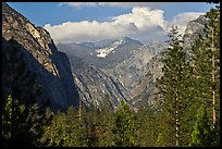 U shape of Kings Canyon seen from Canyon Viewpoint. Kings Canyon National Park ( color)
