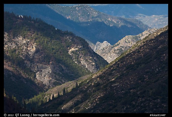 Canyon of the South Forks of the Kings River. Kings Canyon National Park, California, USA.