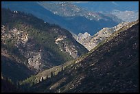 Canyon of the South Forks of the Kings River. Kings Canyon National Park ( color)