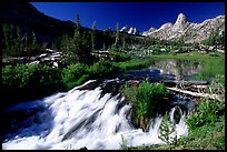 Stream and mountains. Kings Canyon  National Park, California, USA.