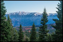 Tombstone Ridge from Kings Canyon Overlook. Kings Canyon National Park ( color)