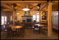 John Muir Lodge fireplace room. Kings Canyon National Park ( color)