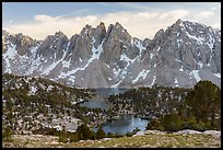 Kearsarge Pinnacles pillars and crags. Kings Canyon National Park ( color)