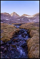 Mountain stream below Forester Pass. Kings Canyon National Park ( color)