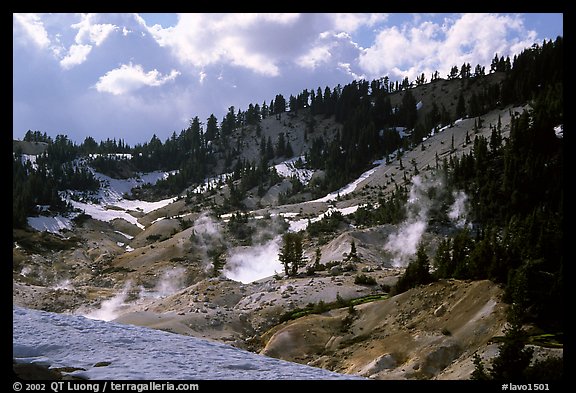 Bumpass Hell thermal area. Lassen Volcanic National Park (color)