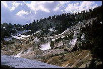 Bumpass Hell thermal area. Lassen Volcanic National Park, California, USA. (color)