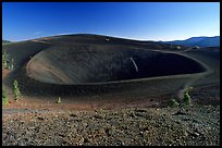 Crater on top of cinder cone. Lassen Volcanic National Park, California, USA.