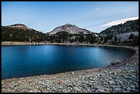 Lake Helen at dawn, late summer. Lassen Volcanic National Park, California, USA.