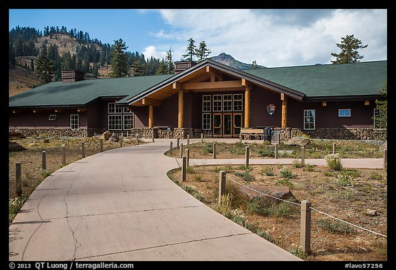 Kohm Yah-mah-nee Visitor Center. Lassen Volcanic National Park (color)