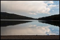 Juniper Lake, late afternoon. Lassen Volcanic National Park, California, USA.